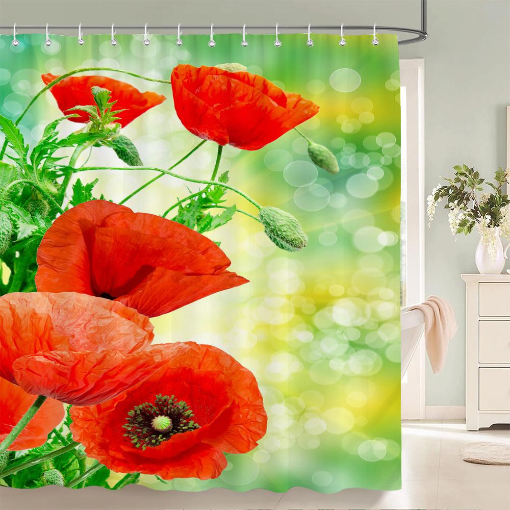 3D Beautiful Flower Printing Bathroom Curtain Polyester Waterproof With Hooks Home Decoration Shower Curtain Bathroom Screen W60H190(CM)-1 Pcs
3D Beautiful Flower Printing Bathroom Curtain Polyester Waterproof With Hooks Home Decoration Shower Curtain Bathroom Screen W60H190(CM)-1 Pcs