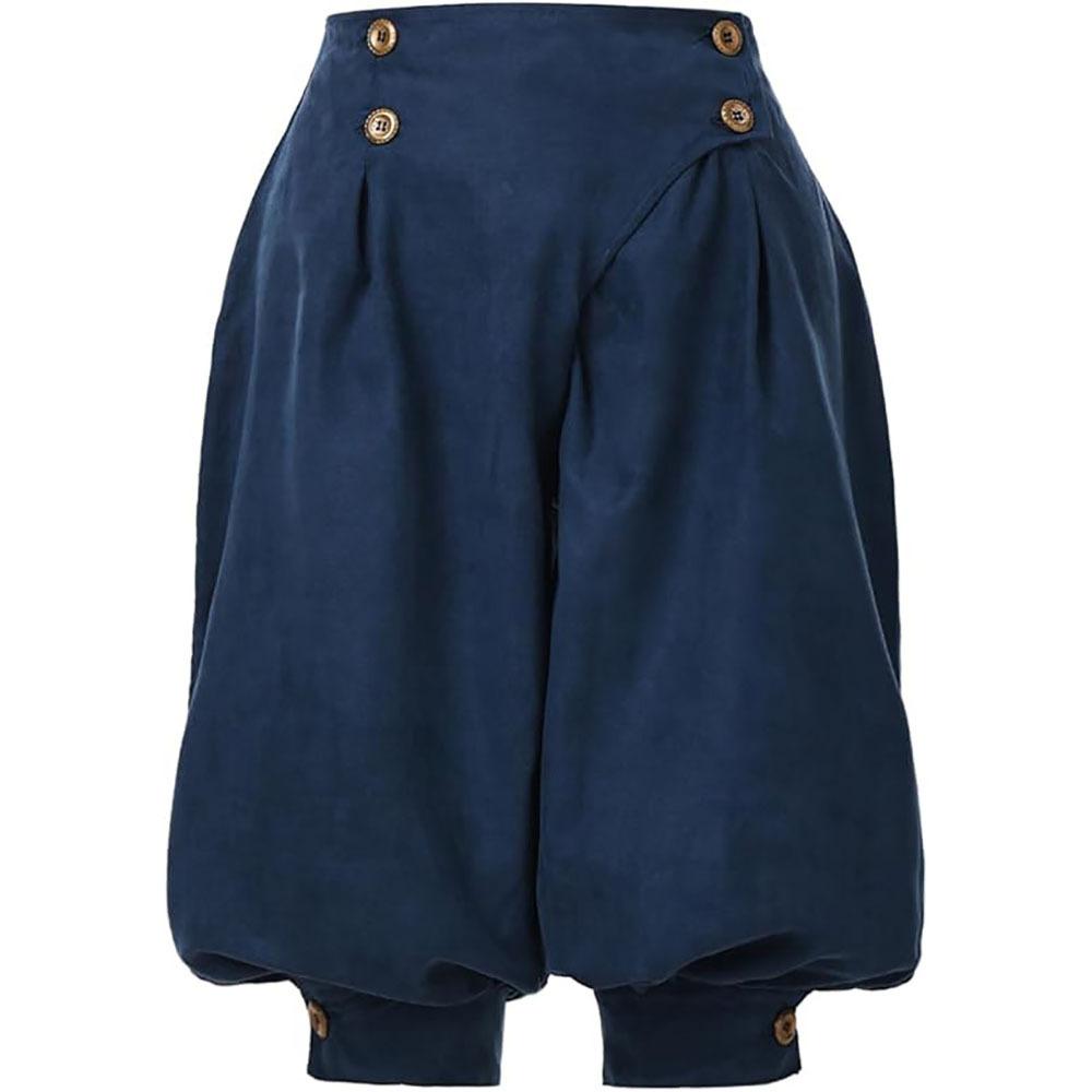 Women s Vintage Medieval Pants High-Waisted Double-Breasted Suede Velvet Stage Performance Design Bell-Bottom Trousers XL темно-синього кольору
Women s Vintage Medieval Pants High-Waisted Double-Breasted Suede Velvet Stage Performance Design Bell-Bottom Trousers XL темно-синього кольору