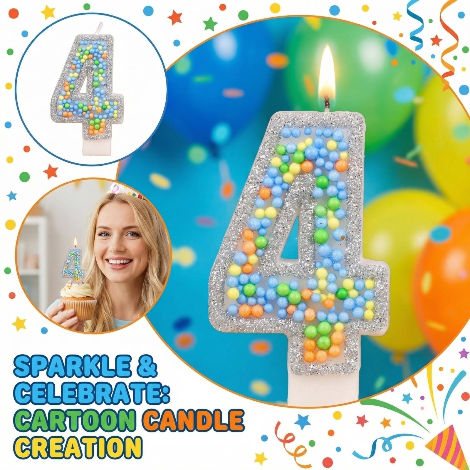 Creative Cartoon Style Birthday Number Candles Set for Party Decoration Unique Design Fun Shape Birthday Cake Accessories one size
Creative Cartoon Style Birthday Number Candles Set for Party Decoration Unique Design Fun Shape Birthday Cake Accessories one size