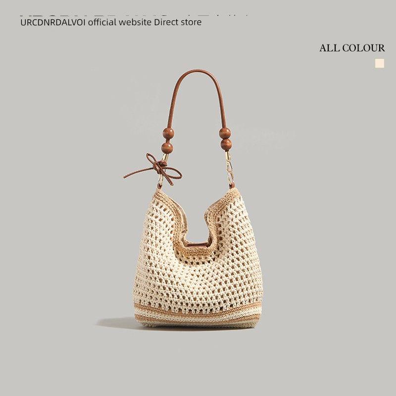 Ur High-Grade Woven Hollow Bag Women 2025 New Seaside Vacation Tote Bag Large Capacity Shoulder Underarm Bag Khaki trumpet
Ur High-Grade Woven Hollow Bag Women 2025 New Seaside Vacation Tote Bag Large Capacity Shoulder Underarm Bag Khaki trumpet