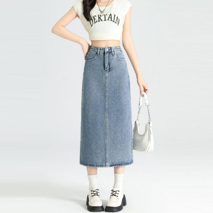 Женская джинсовая миди-юбка А-силуэта с завышенной талией и разрезом, весна/лето 2025 XL
Женская джинсовая миди-юбка А-силуэта с завышенной талией и разрезом, весна/лето 2025 XL