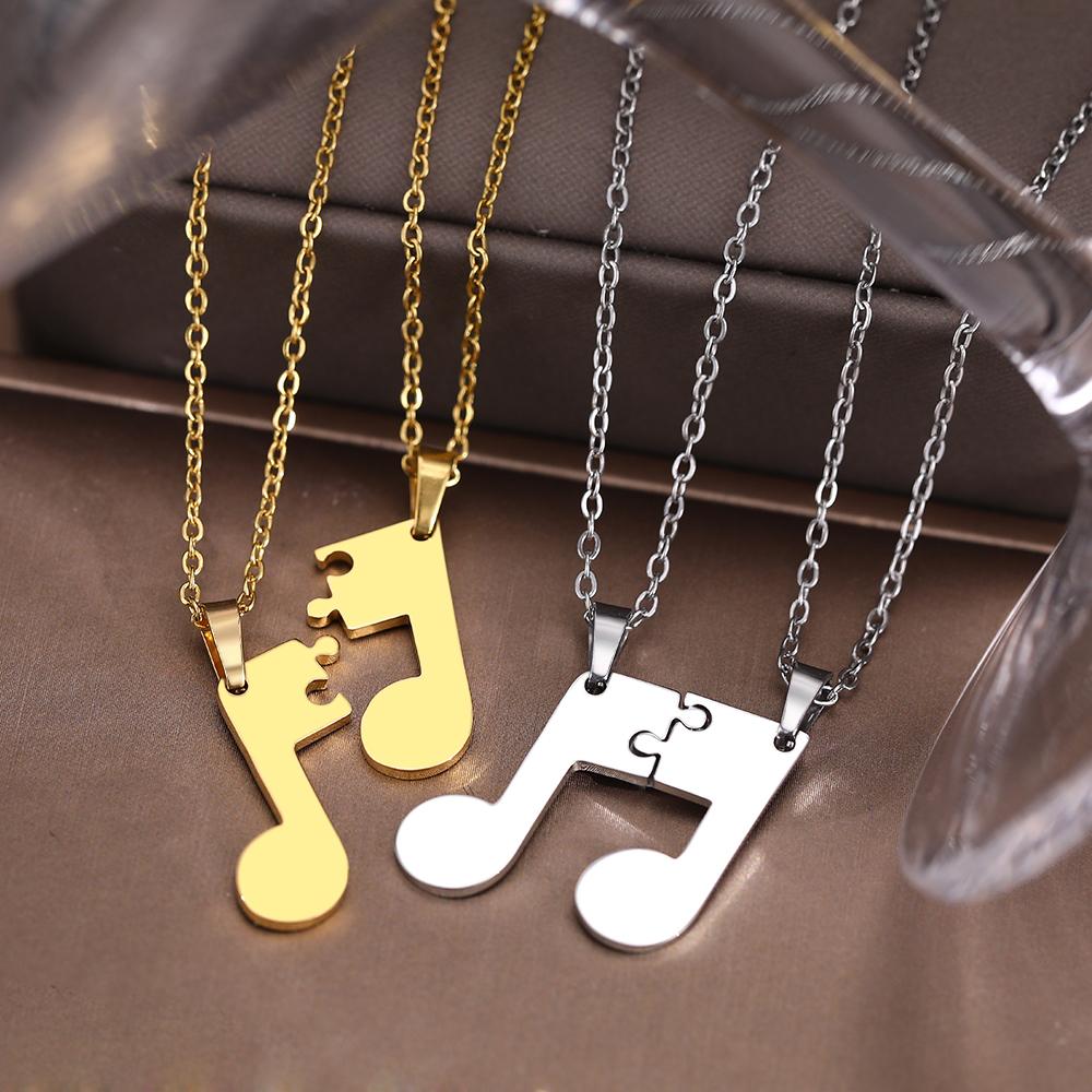 Ожерелья из нержавеющей стали, модные тонкие готические головоломки с заметками, пара подвесок, цепочка-колье Kpop, модное ожерелье для женщин, ювелирные изделия
Ожерелья из нержавеющей стали, модные тонкие готические головоломки с заметками, пара подвесок, цепочка-колье Kpop, модное ожерелье для женщин, ювелирные изделия