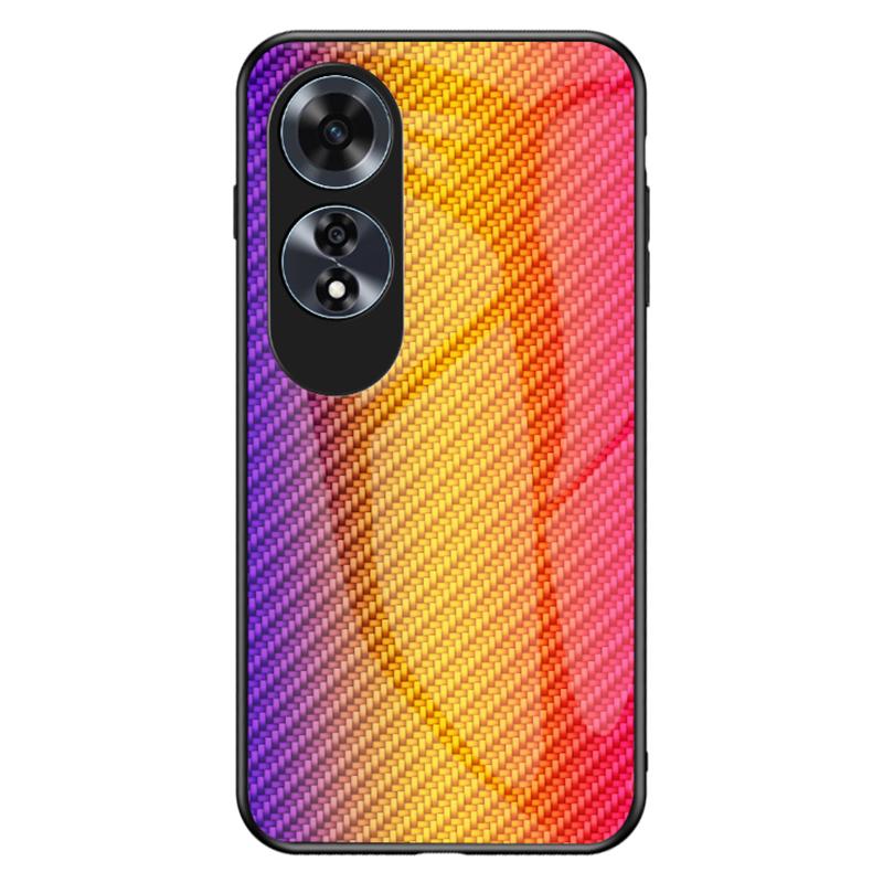 For Oppo A60 4G Case Anti-Scratch Tempered Glass Phone Cover Carbon Fiber Texture Golden Fiber
For Oppo A60 4G Case Anti-Scratch Tempered Glass Phone Cover Carbon Fiber Texture Golden Fiber