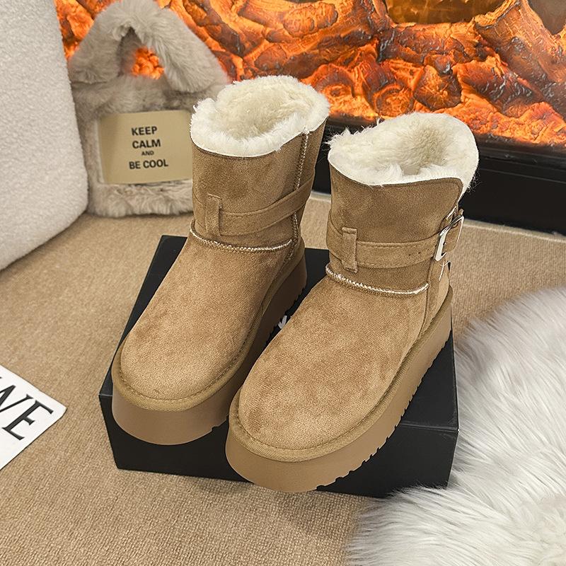 Women s thick-soled winter warm fur an inner lining plush snow boots non-slip wear casual sports cotton boots 40
Women s thick-soled winter warm fur an inner lining plush snow boots non-slip wear casual sports cotton boots 40