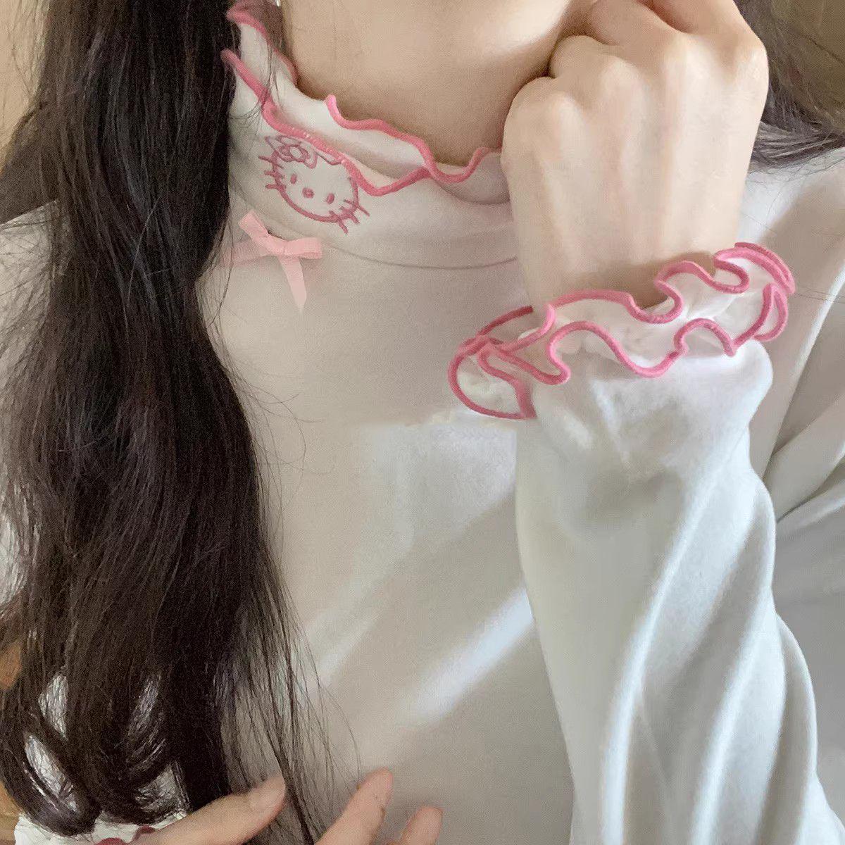 Рубашка из немецкого бархата с оборками, теплая, с начесом, для женщин - Толстый полуворотник для осени и зимы XXL (65-75 kg) белый
Рубашка из немецкого бархата с оборками, теплая, с начесом, для женщин - Толстый полуворотник для осени и зимы XXL (65-75 kg) белый