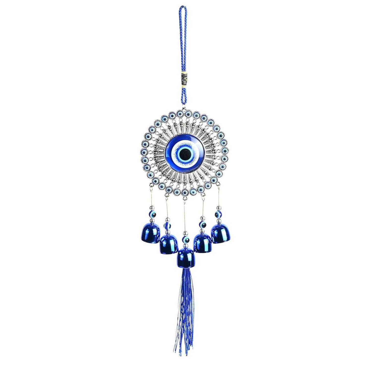 5 Bells Wind Chimes for Positive Energy & Protection | Evil Eye Hanging Decor for Home, Balcony & Office | Wind Charm for Good Luck |
5 Bells Wind Chimes for Positive Energy & Protection | Evil Eye Hanging Decor for Home, Balcony & Office | Wind Charm for Good Luck |