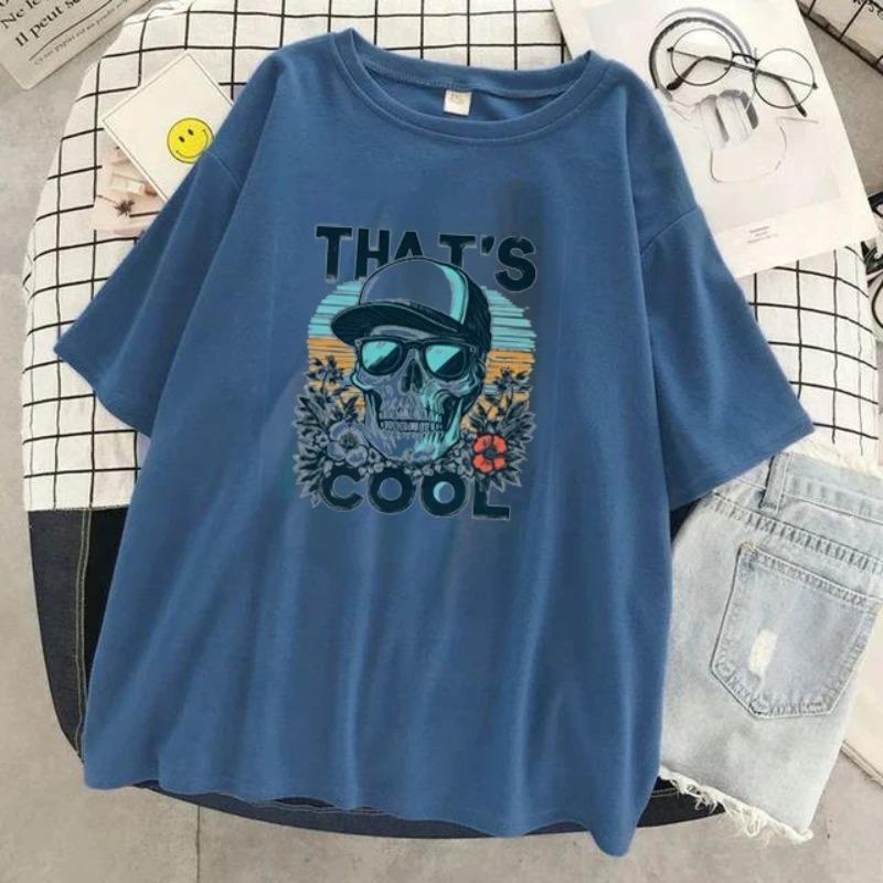 Женская весна-лето с 3D-принтом черепа серого цвета с круглым вырезом из хлопка с короткими рукавами футболки женские 3XL синий
Женская весна-лето с 3D-принтом черепа серого цвета с круглым вырезом из хлопка с короткими рукавами футболки женские 3XL синий