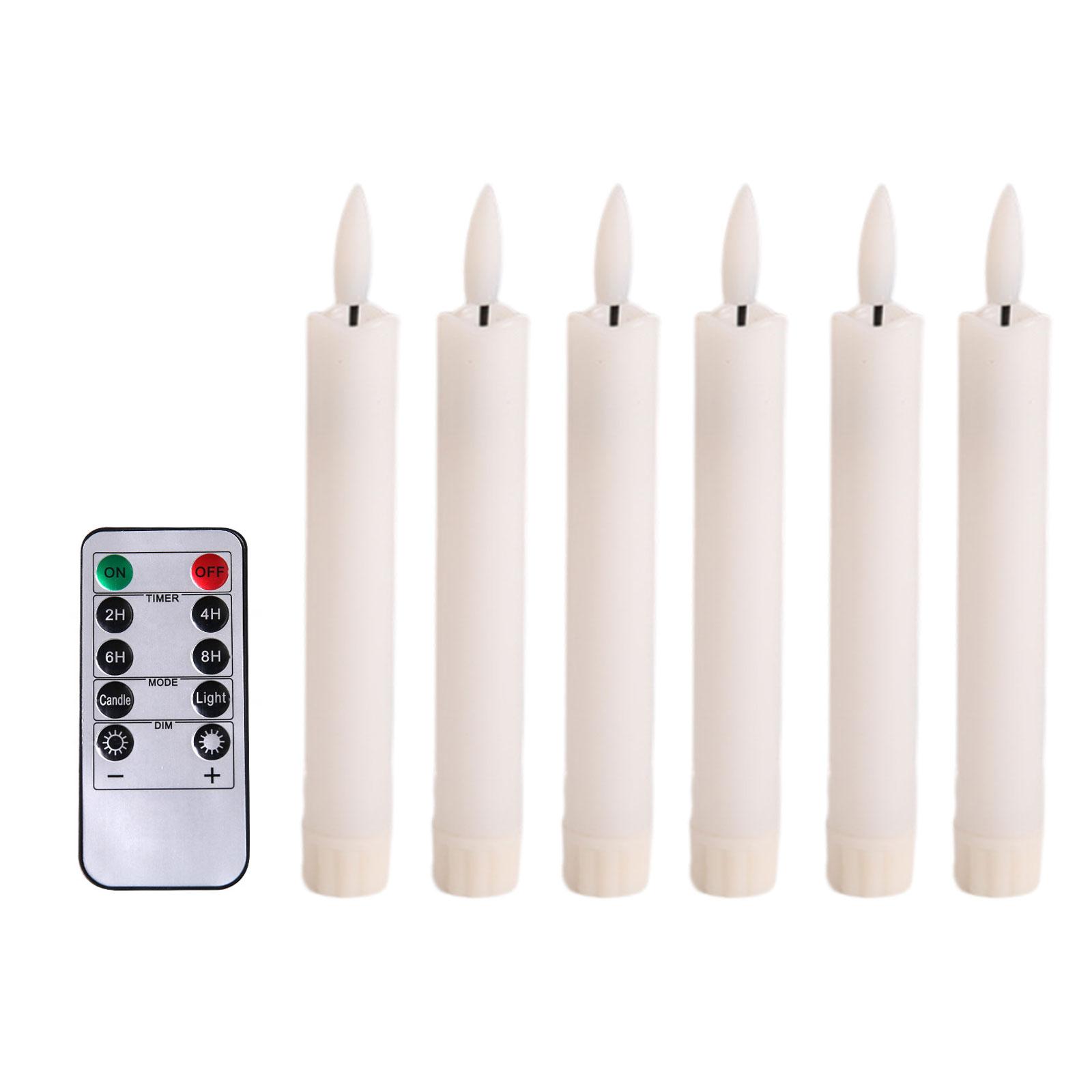 6x LED Candles 3D Wick Flameless Taper Candles for Wedding Party білий
6x LED Candles 3D Wick Flameless Taper Candles for Wedding Party білий
