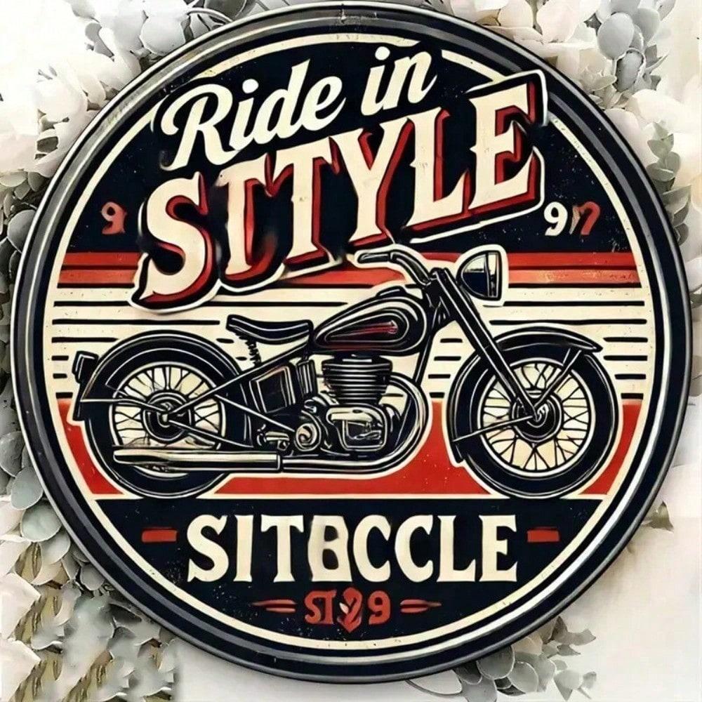 Vintage 8 Inch Round Retro School Motorcycle Metal Tin Sign Rustic Aluminum Decor for Garage Bar Man Cave Wall American Old School
Vintage 8 Inch Round Retro School Motorcycle Metal Tin Sign Rustic Aluminum Decor for Garage Bar Man Cave Wall American Old School