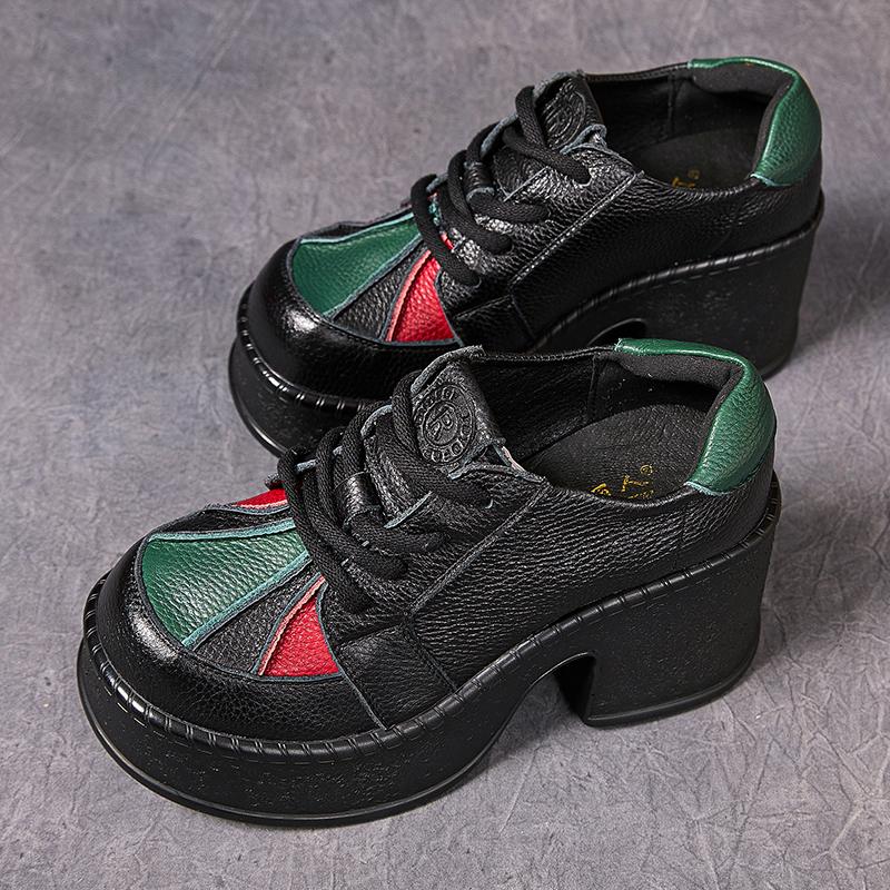 Модная обувь GKTINOO в стиле ретро, женская обувь на высоком каблуке, на плоской платформе, с толстым каблуком 7 см, обувь смешанных цветов из натуральной кожи, роскошная обувь на шнуровке 40
Модная обувь GKTINOO в стиле ретро, женская обувь на высоком каблуке, на плоской платформе, с толстым каблуком 7 см, обувь смешанных цветов из натуральной кожи, роскошная обувь на шнуровке 40