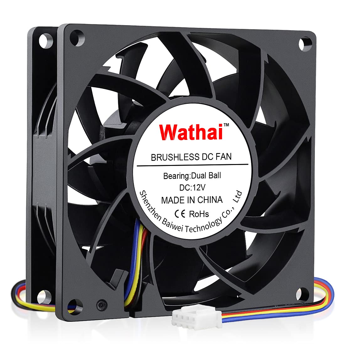Wathai 80mm x 25mm PC Computer Case Fan PWM 12V 4Pin Fan High Static Pressure for Server Box Enclosure CPU Cooler Cooling
Wathai 80mm x 25mm PC Computer Case Fan PWM 12V 4Pin Fan High Static Pressure for Server Box Enclosure CPU Cooler Cooling