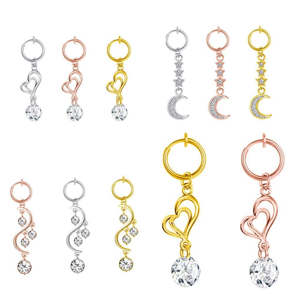 Earring Clip Umbilical Navel Ring Stainless Steel Butterfly Clip Fashion Fake Belly Piercing
Earring Clip Umbilical Navel Ring Stainless Steel Butterfly Clip Fashion Fake Belly Piercing