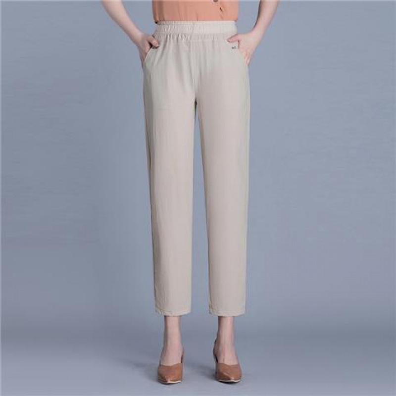 Women s Trousers Spring Summer Autumn Female Stretch Waist Cotton Straight pants Middle aged lady Solid Casual Pants 5XL хакі
Women s Trousers Spring Summer Autumn Female Stretch Waist Cotton Straight pants Middle aged lady Solid Casual Pants 5XL хакі