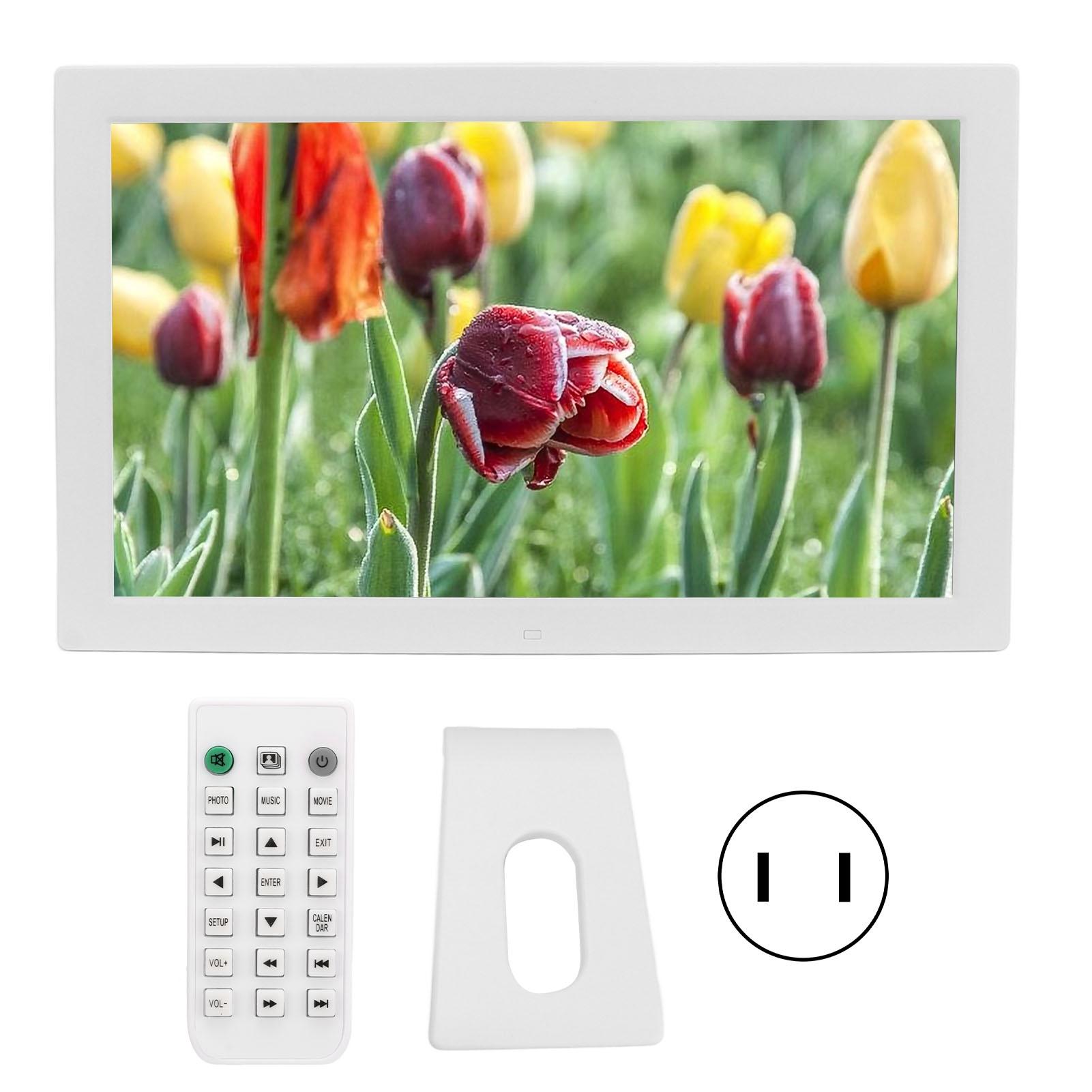 Digital Photo Frame 19in Screen White Music Clock Calendar Functions Picture Frame for Home US Plug
Digital Photo Frame 19in Screen White Music Clock Calendar Functions Picture Frame for Home US Plug