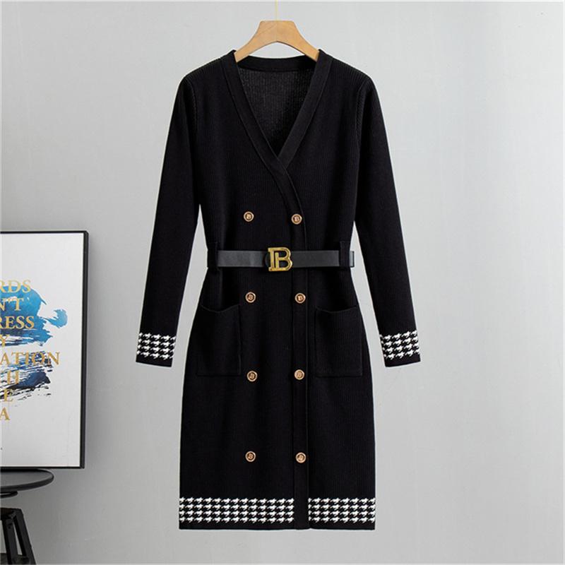 Весенне-осеннее классическое черное элегантное вязаное платье в стиле маленького черного платья с длинным рукавом из шерсти One Size чёрный
Весенне-осеннее классическое черное элегантное вязаное платье в стиле маленького черного платья с длинным рукавом из шерсти One Size чёрный