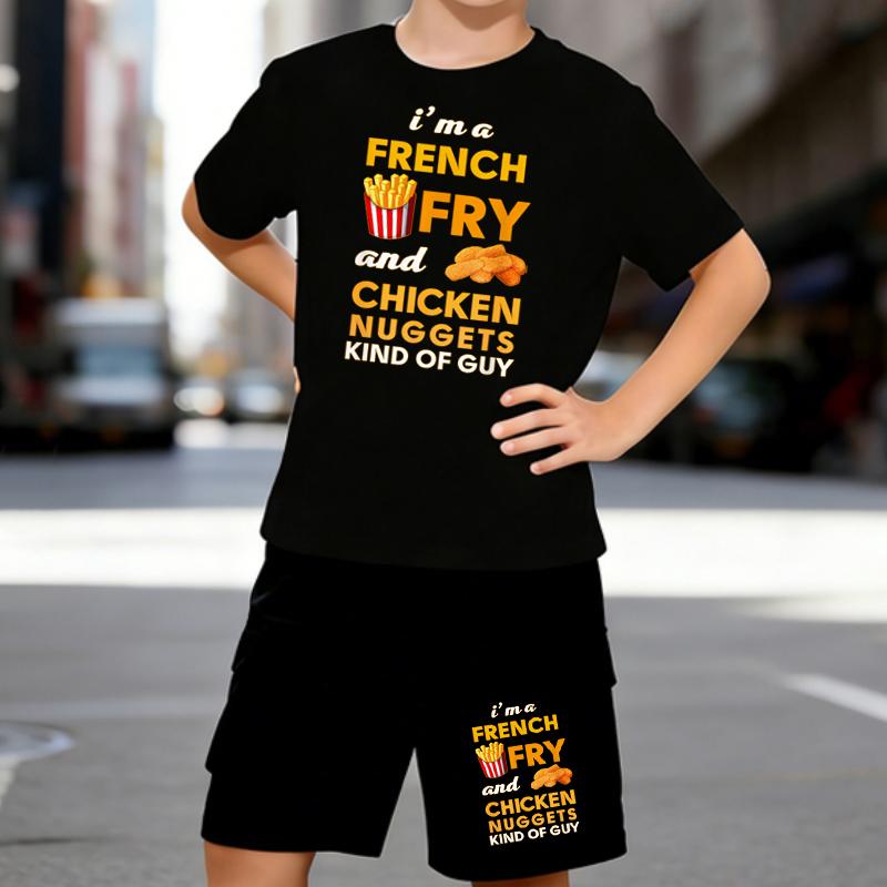 Boys 2 Piece Fast Food Letter Print Outfit, Short Sleeve T-Shirt and Shorts Set for Kids Age 5-14,Black and White Sporty Casual Summer Clothes 5-6 Years чёрный
Boys 2 Piece Fast Food Letter Print Outfit, Short Sleeve T-Shirt and Shorts Set for Kids Age 5-14,Black and White Sporty Casual Summer Clothes 5-6 Years чёрный