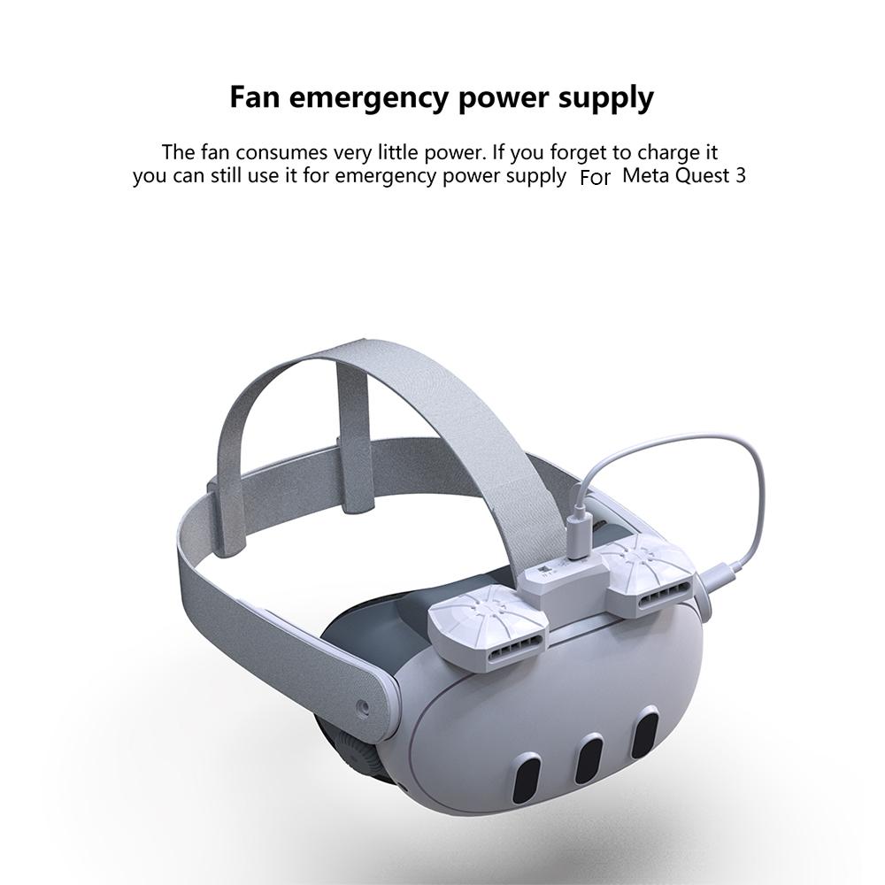 Cooling Fan For Quest 3 VR Headset Active Ventilation Air Circulation Breathable Facial Interface Face Cover Accessories
Cooling Fan For Quest 3 VR Headset Active Ventilation Air Circulation Breathable Facial Interface Face Cover Accessories