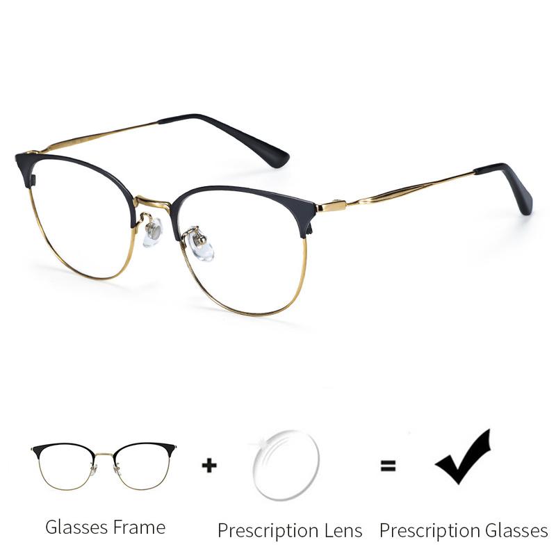 ZENOTTIC Titanium Prescription Glasses Men Women Retro Half Frame Optical Myopia Eyeglasses Anti Blue Ray Photochromic Eyewear Single Version&1.56&None
ZENOTTIC Titanium Prescription Glasses Men Women Retro Half Frame Optical Myopia Eyeglasses Anti Blue Ray Photochromic Eyewear Single Version&1.56&None