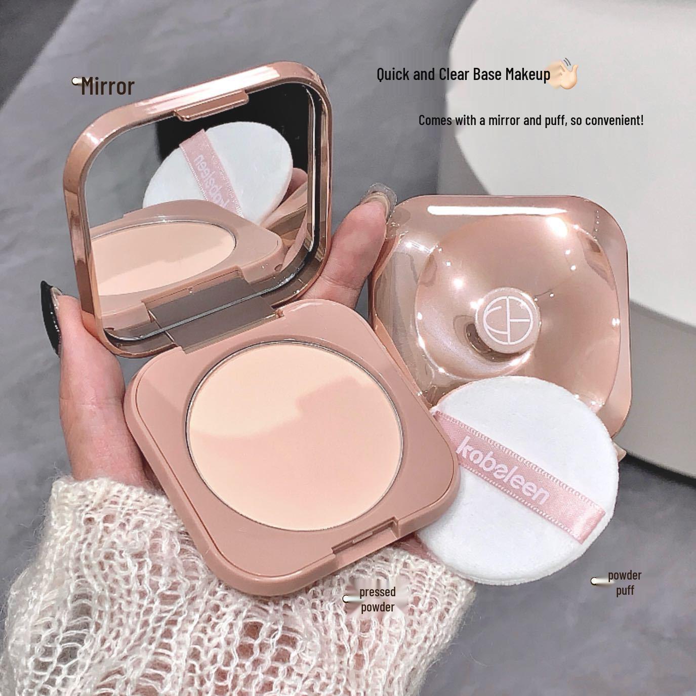 Kobeleen Revitalizing Lightweight Setting Powder: Long-lasting, Oil-Control, Waterproof, Sweatproof, Honey Concealer.
Kobeleen Revitalizing Lightweight Setting Powder: Long-lasting, Oil-Control, Waterproof, Sweatproof, Honey Concealer.