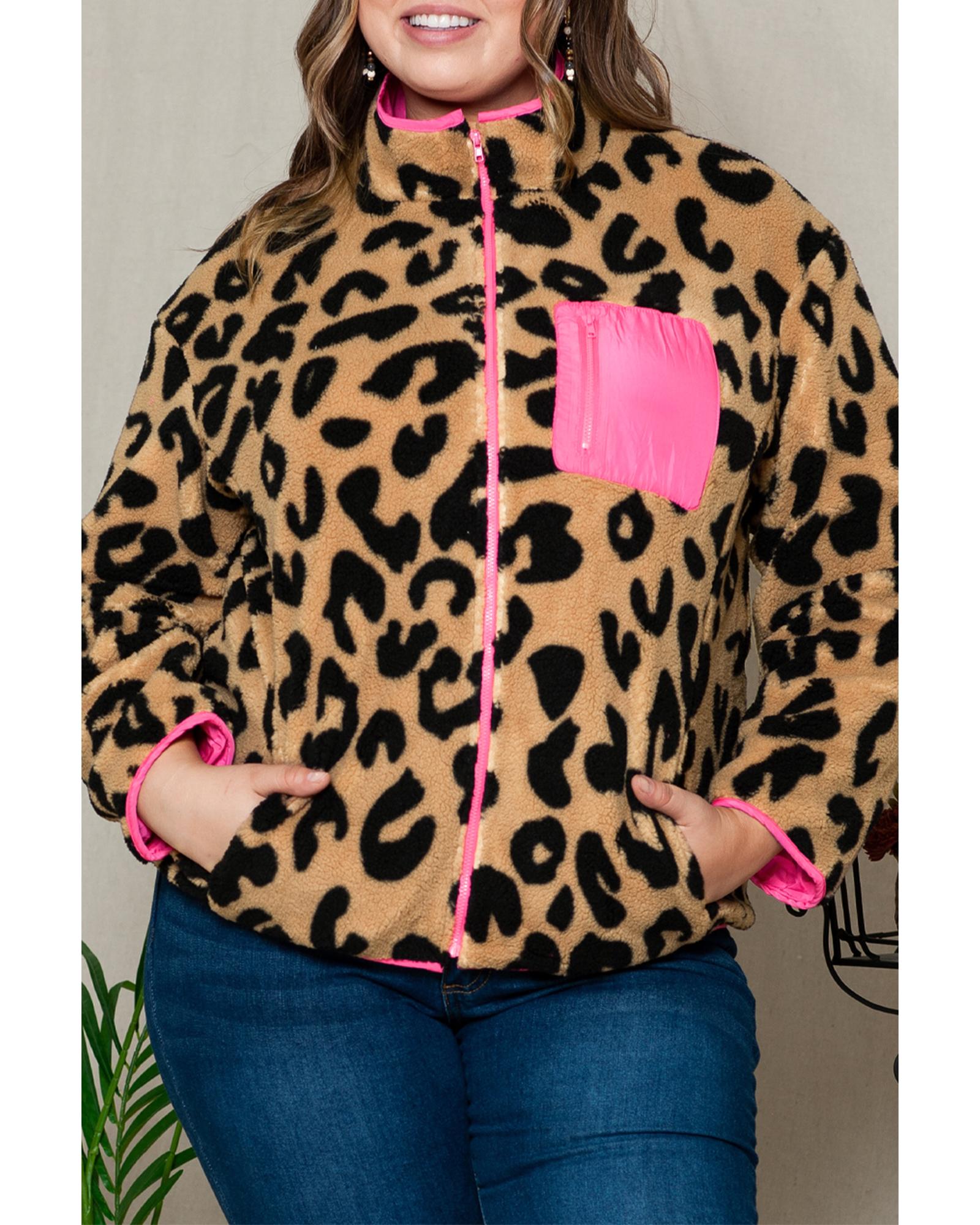 Куртка Azura Exchange Leopard Plus Size Color Block Sherpa с нагрудным карманом 1X леопардовый
Куртка Azura Exchange Leopard Plus Size Color Block Sherpa с нагрудным карманом 1X леопардовый