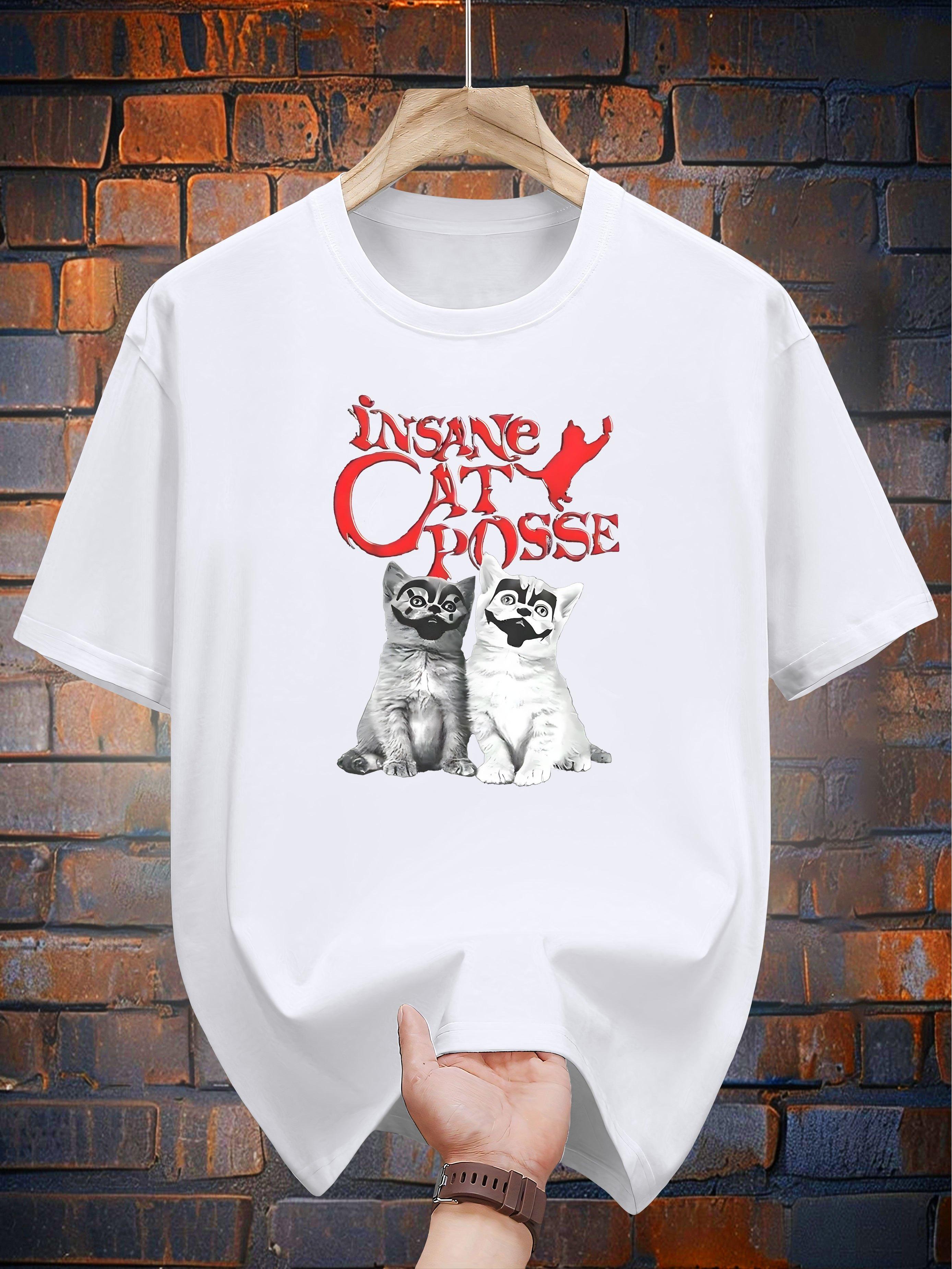 200g 100% Cotton Print Short Sleeve T-shirt - Insane Cat Posse Design with Adorable Cat Illustrations XXXL
200g 100% Cotton Print Short Sleeve T-shirt - Insane Cat Posse Design with Adorable Cat Illustrations XXXL