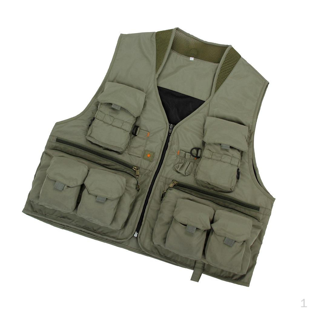 Multi Pocket Outdoor Photography Hunting Fishing Vest Jacket L Pea Green
Multi Pocket Outdoor Photography Hunting Fishing Vest Jacket L Pea Green