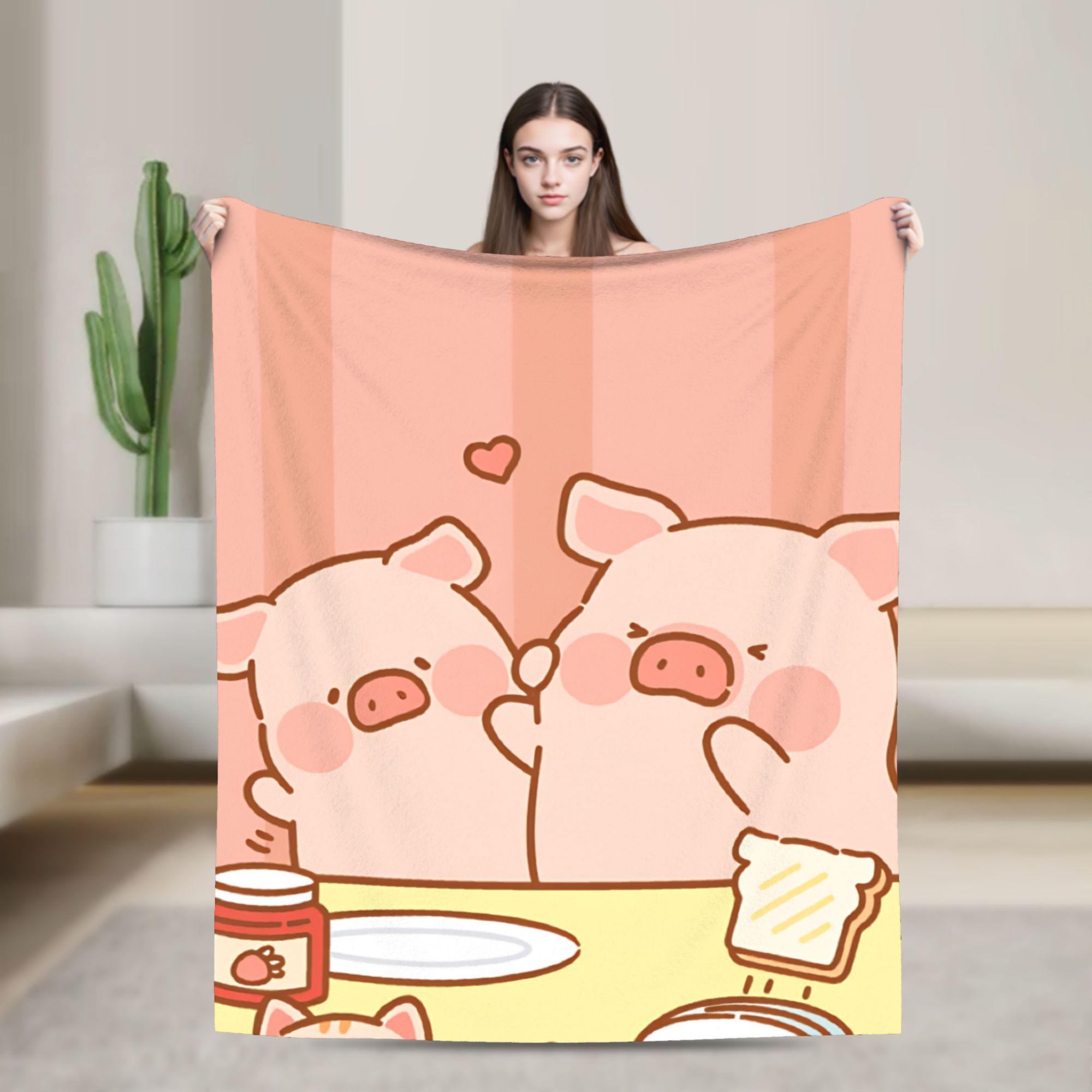 L-Lulu Pig Flannel Blanket Autumn Warm Throw Blanket for Kids Couch Chair Graphic Bedspread Sofa Bed Cover 75x90cm
L-Lulu Pig Flannel Blanket Autumn Warm Throw Blanket for Kids Couch Chair Graphic Bedspread Sofa Bed Cover 75x90cm