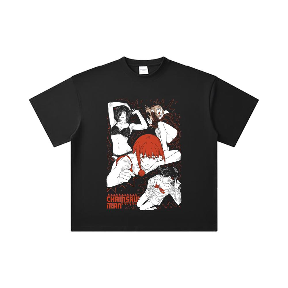 260 GSM Double Yarn 32 Count 100% Cotton Chainsaw Man V15 Waifus Print Unisex Heavy Cotton T Shirt 5XL різнокольоровий
260 GSM Double Yarn 32 Count 100% Cotton Chainsaw Man V15 Waifus Print Unisex Heavy Cotton T Shirt 5XL різнокольоровий