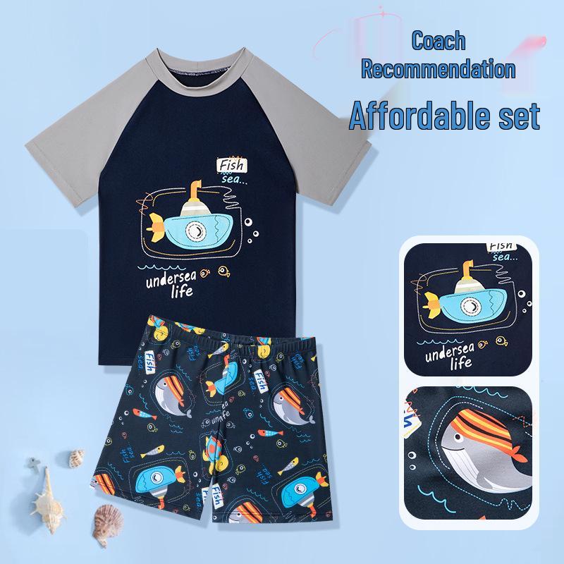 Little Spaceship Personalized Boys Two-Piece Swimsuit - Seaside Vacation & Hot Spring Beachwear 3XL height 120-130cm weight 22-26kg
Little Spaceship Personalized Boys Two-Piece Swimsuit - Seaside Vacation & Hot Spring Beachwear 3XL height 120-130cm weight 22-26kg