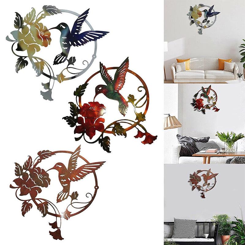 Round Metal Hummingbird Wall Art with Flowers for Living Room or Outdoor Decoration коричневий
Round Metal Hummingbird Wall Art with Flowers for Living Room or Outdoor Decoration коричневий