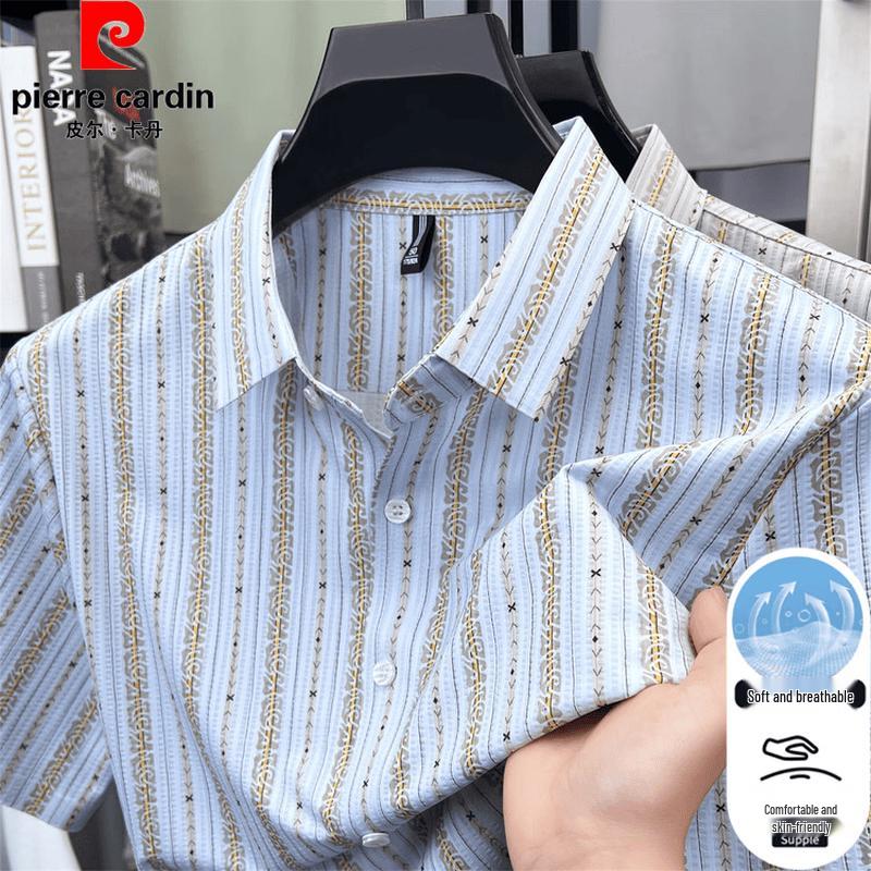Pierre Cardin Men s Summer Vertical Stripe Short Sleeve Shirt 180
Pierre Cardin Men s Summer Vertical Stripe Short Sleeve Shirt 180