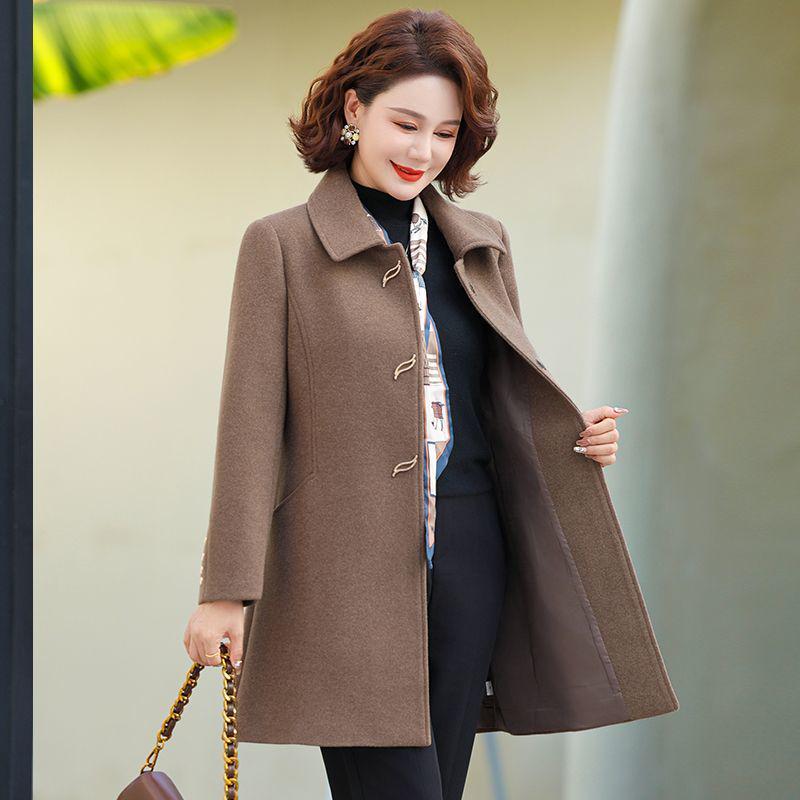 Autumn Winter Double-Sided Wool Coat for Middle-Aged & Elderly Women - Mid-Length Fashion Jacket L (up to 95 kg)
Autumn Winter Double-Sided Wool Coat for Middle-Aged & Elderly Women - Mid-Length Fashion Jacket L (up to 95 kg)