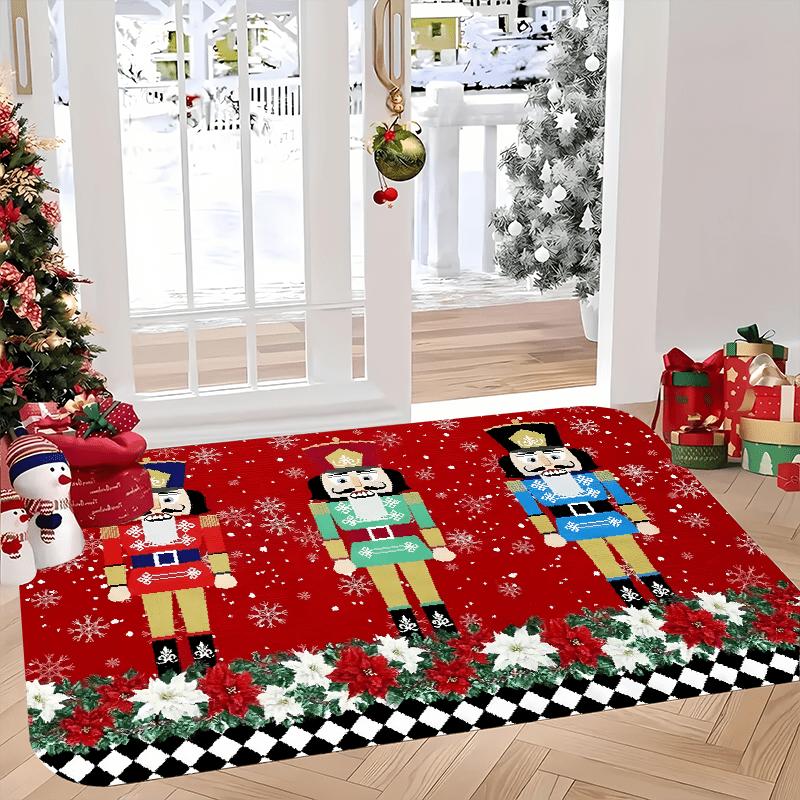 Nutcracker Christmas Welcome Doormat, Indoor Outdoor Flannel Machine Washable Mat for Multi-Room Holiday Decor 40x60cm
Nutcracker Christmas Welcome Doormat, Indoor Outdoor Flannel Machine Washable Mat for Multi-Room Holiday Decor 40x60cm