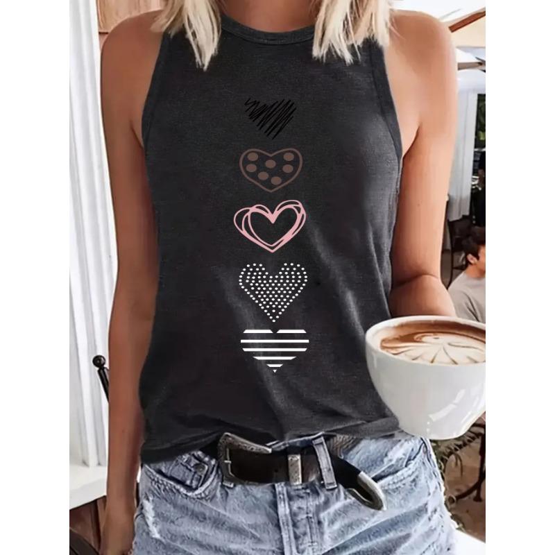 Футболка без рукавов с принтом в форме сердца и жилетом-пуловером с круглым вырезом XXL темно-серого
Футболка без рукавов с принтом в форме сердца и жилетом-пуловером с круглым вырезом XXL темно-серого