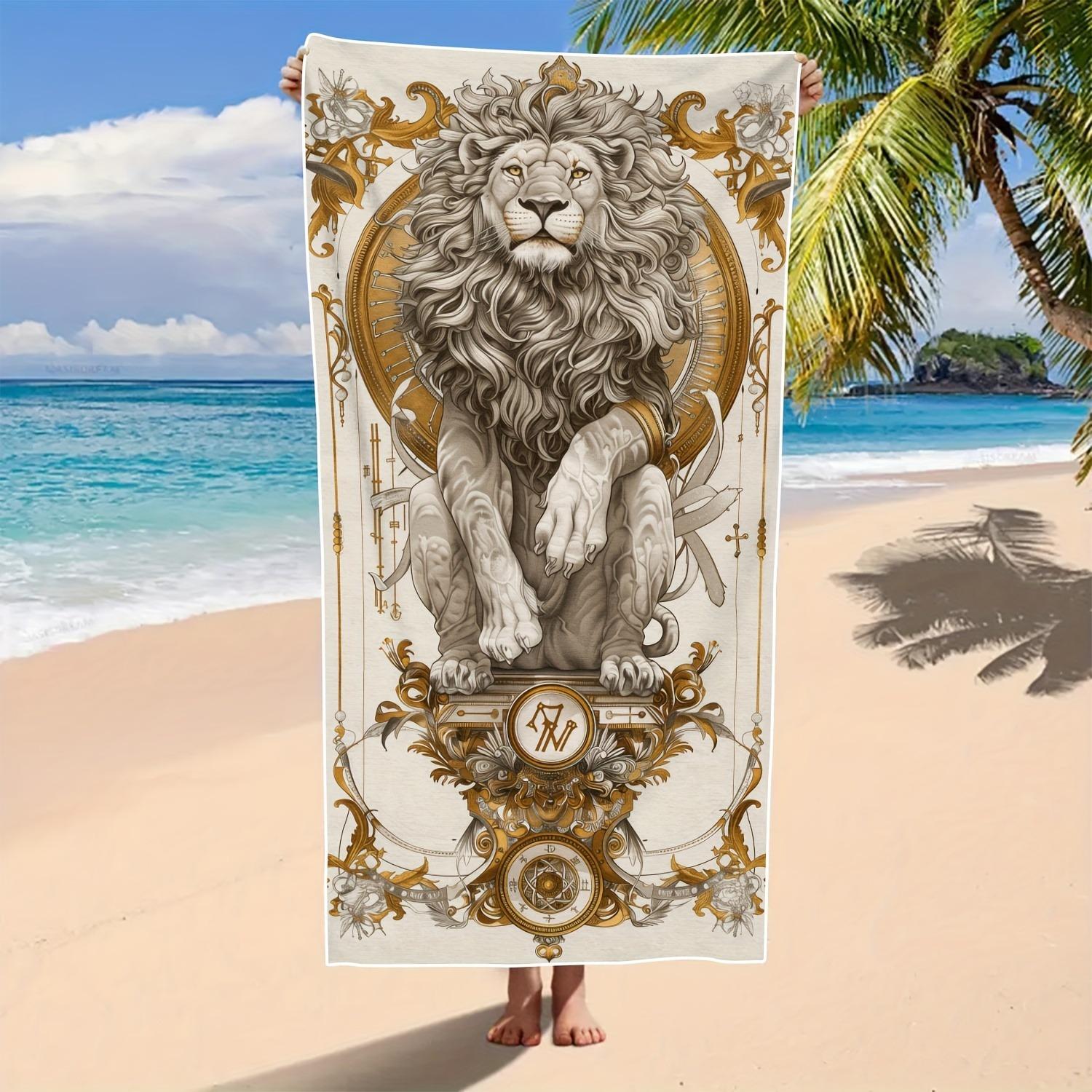 Gorgeous Lion-Embroidered Beach Towel: Luxury Meets Coastal Style Suitable for towels, bath towels, beach towels W40*H60(CM)
Gorgeous Lion-Embroidered Beach Towel: Luxury Meets Coastal Style Suitable for towels, bath towels, beach towels W40*H60(CM)