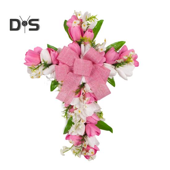 Пасхальний вінок Штучний тюльпан Квітковий вінок з бантом Весняний квітковий марлевий гірлянд Передні двері Вітальний знак для декору святкової вечірки рожевий
Пасхальний вінок Штучний тюльпан Квітковий вінок з бантом Весняний квітковий марлевий гірлянд Передні двері Вітальний знак для декору святкової вечірки рожевий