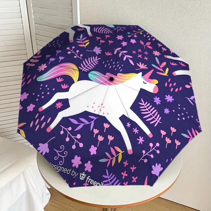 1pc Unicorn Fantasy Floral Pattern Umbrella with Plastic Handle,Suitable for All Seasons Home Travel Outdoor UmbrellaDD1800
1pc Unicorn Fantasy Floral Pattern Umbrella with Plastic Handle,Suitable for All Seasons Home Travel Outdoor UmbrellaDD1800
