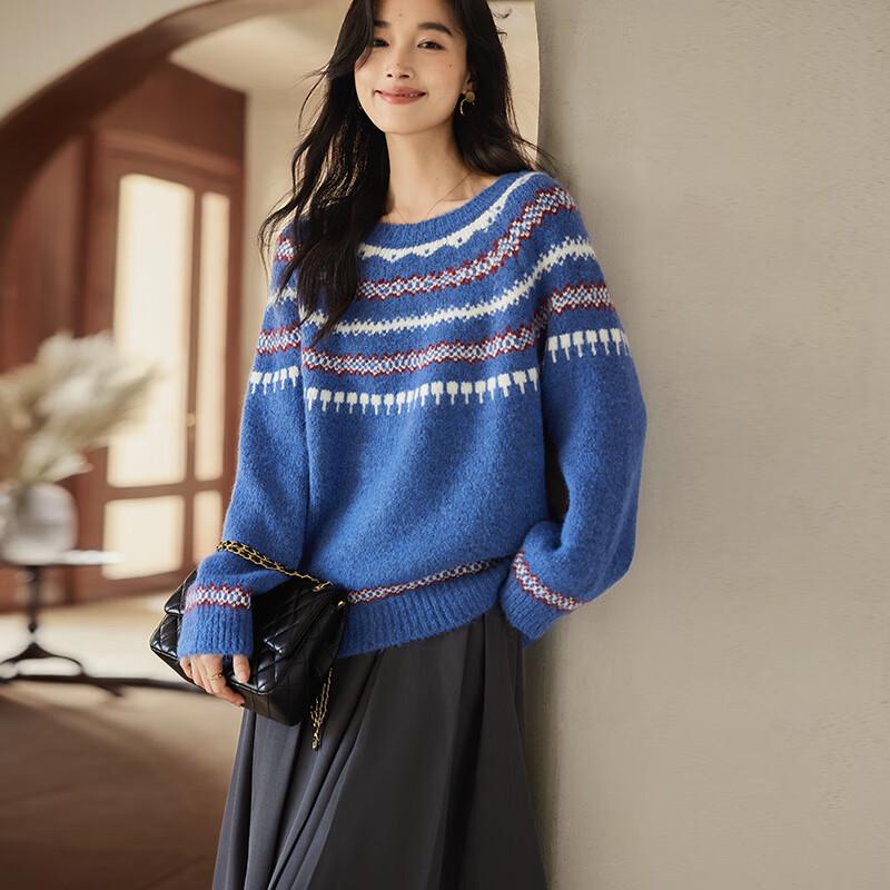 VICTORIA&VERA Women s Retro Striped Loose Knit Sweater M
VICTORIA&VERA Women s Retro Striped Loose Knit Sweater M