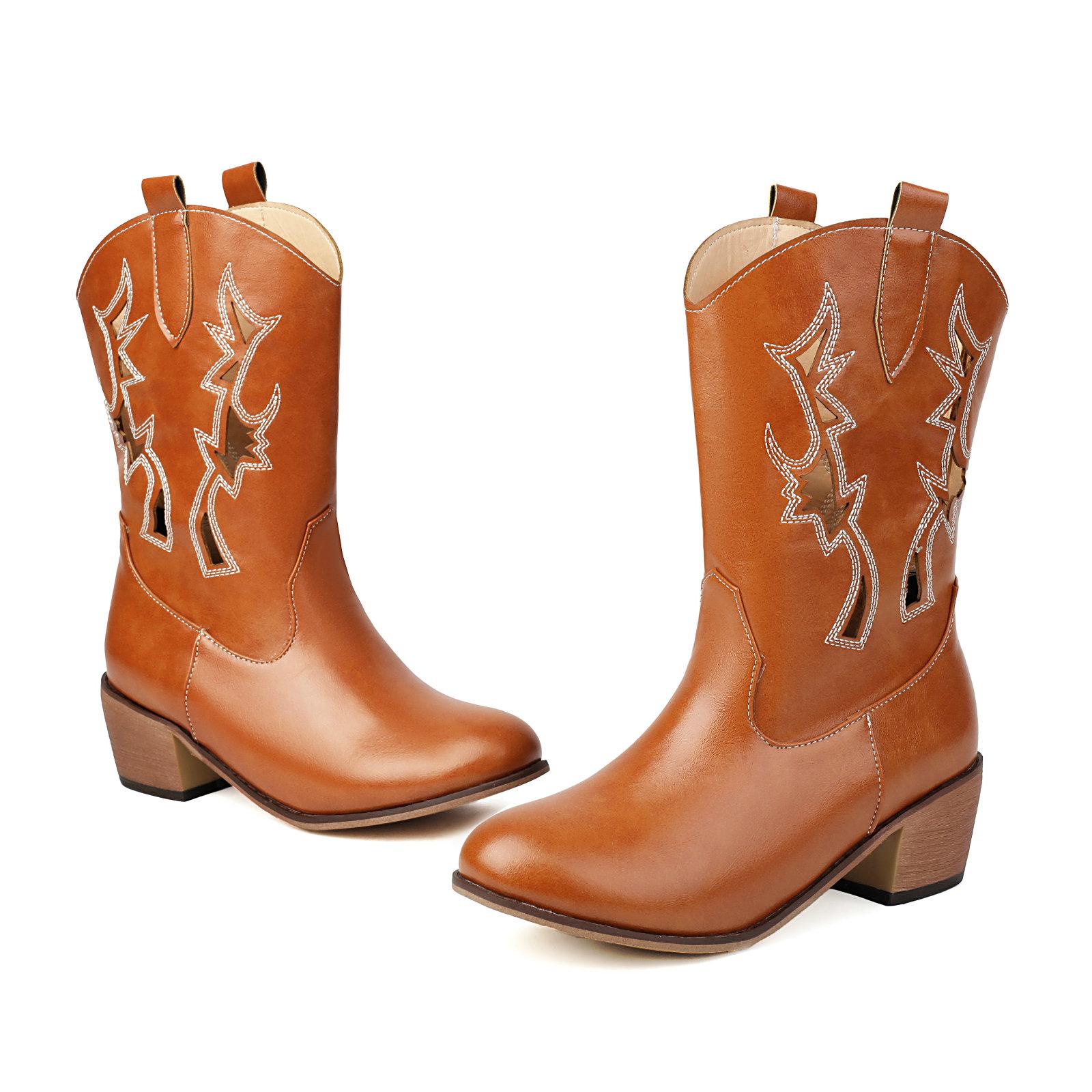 Женские летние вышитые ковбойские ботильоны с перфорацией на толстом каблуке 45 коричневый
Женские летние вышитые ковбойские ботильоны с перфорацией на толстом каблуке 45 коричневый