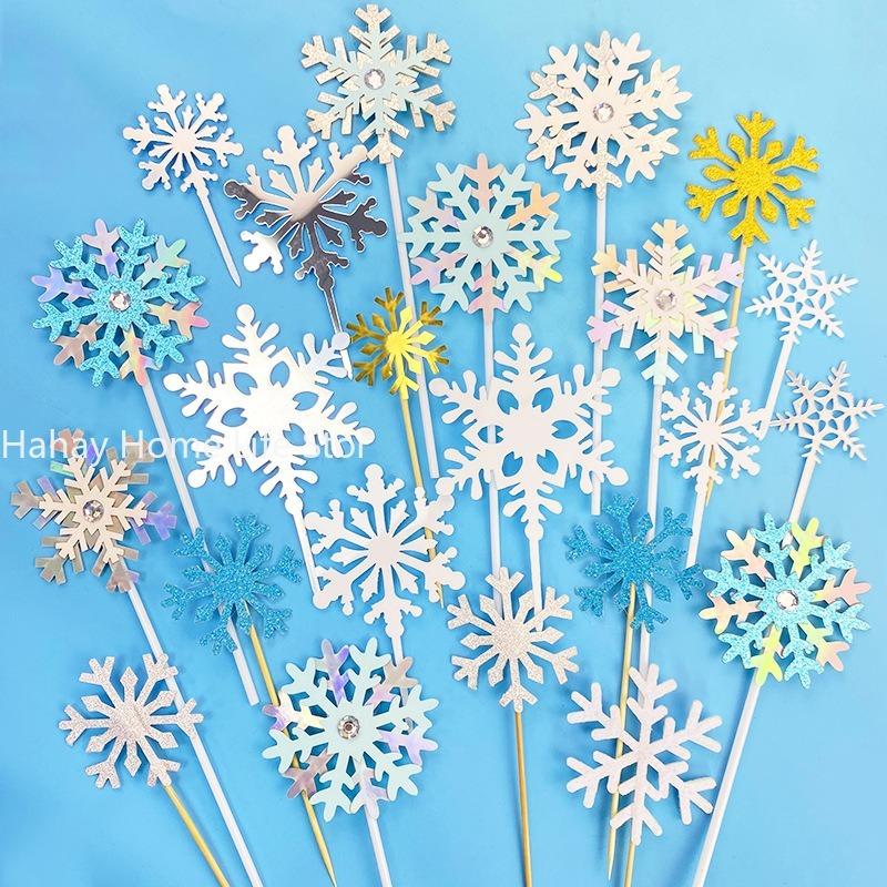 Wholesale 10Pcs Snowflake Cupcake Toppers Baby Girl Frozen Birthday Party Decoration Kids Christmas Cake Supplies Accessories
Wholesale 10Pcs Snowflake Cupcake Toppers Baby Girl Frozen Birthday Party Decoration Kids Christmas Cake Supplies Accessories