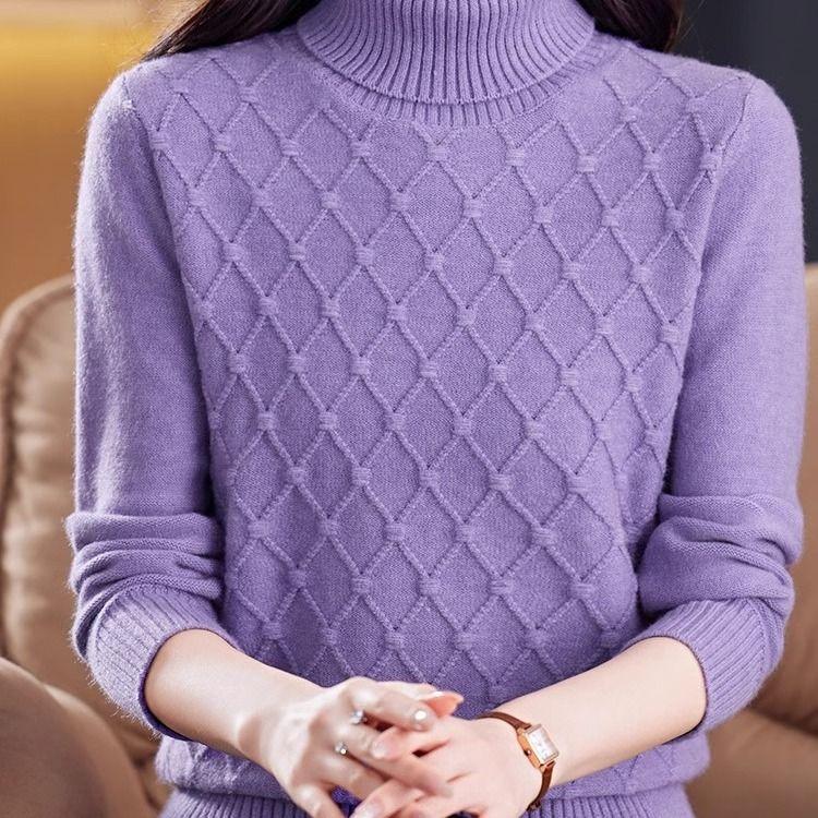 Однотонный свитер с воротником-стойкой, элегантный свитер с длинными рукавами для осени и зимы, женская одежда 3XL
Однотонный свитер с воротником-стойкой, элегантный свитер с длинными рукавами для осени и зимы, женская одежда 3XL