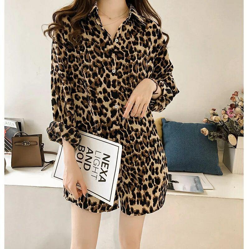2026 Autumn Fashion Loose Leopard Print Plus Size Women s Long Sleeve Mid-Length Shirt Plus XXXL леопард друку кольору
2026 Autumn Fashion Loose Leopard Print Plus Size Women s Long Sleeve Mid-Length Shirt Plus XXXL леопард друку кольору