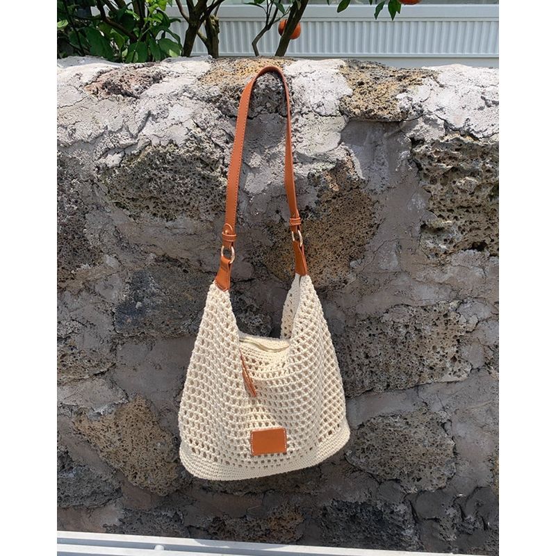 White Tiya Woven Hollow Bag Women 2025 New Summer Seaside Vacation Travel Tote Bag Beach Shoulder Bag Beige
White Tiya Woven Hollow Bag Women 2025 New Summer Seaside Vacation Travel Tote Bag Beach Shoulder Bag Beige