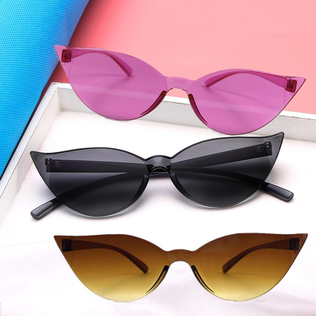 1PCs One-piece Cat Eye Sunglasses Women Brand Designer Fashion Sexy Retro Vintage Sun Glasses Eyewear Colorful Driver Goggles
1PCs One-piece Cat Eye Sunglasses Women Brand Designer Fashion Sexy Retro Vintage Sun Glasses Eyewear Colorful Driver Goggles