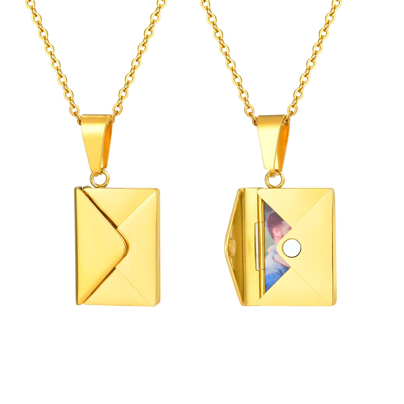 Vnox Envelope Photo Custom Necklace For Women Girls,Stainless Steel Can Open Family Picture Gift Jewelry,Personalized Pendant 55cm
Vnox Envelope Photo Custom Necklace For Women Girls,Stainless Steel Can Open Family Picture Gift Jewelry,Personalized Pendant 55cm