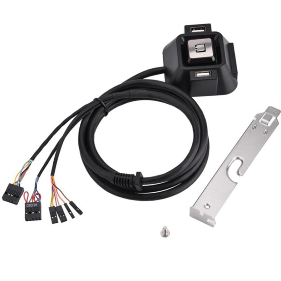 Multifunction Computer PC Desktop External Power Switch on/off Reset Button Switch With Audio Microphone Port For Home Bars Hotel PC
Multifunction Computer PC Desktop External Power Switch on/off Reset Button Switch With Audio Microphone Port For Home Bars Hotel PC