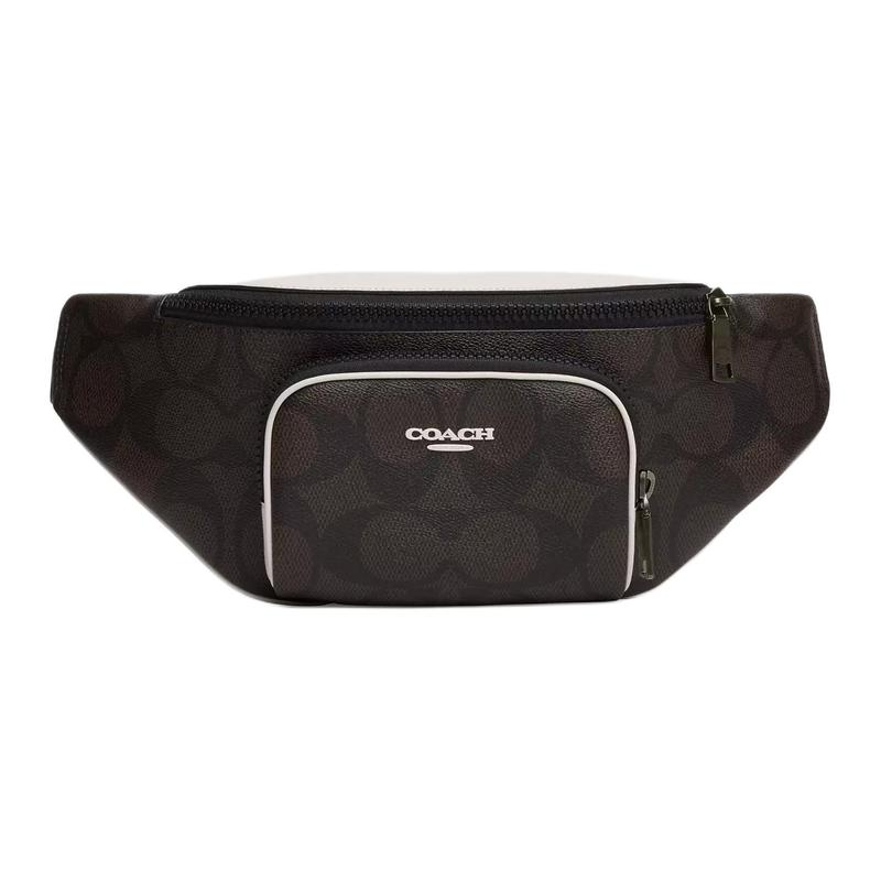 COACH 41 Brand Logo Zipper Closure Coated Canvas Chest Bag Large Men s Black чорний
COACH 41 Brand Logo Zipper Closure Coated Canvas Chest Bag Large Men s Black чорний
