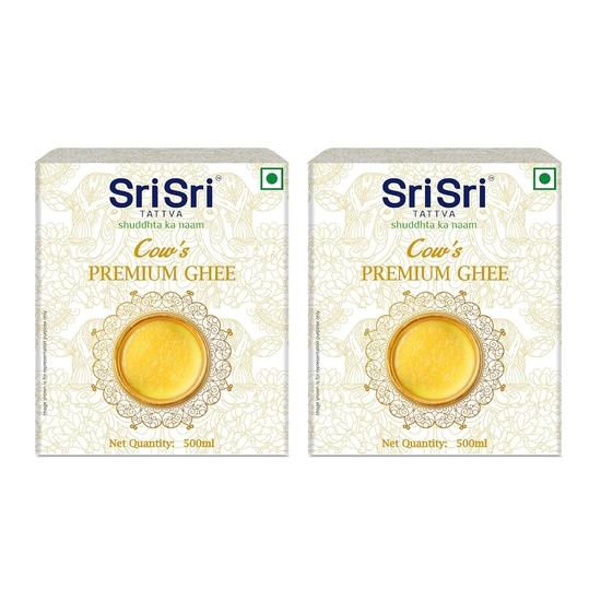 Sri Sri Tattva Cow Ghee - 500ml (Pack of 2) - Premium Cow Ghee for Better Digestion and Immunity
Sri Sri Tattva Cow Ghee - 500ml (Pack of 2) - Premium Cow Ghee for Better Digestion and Immunity