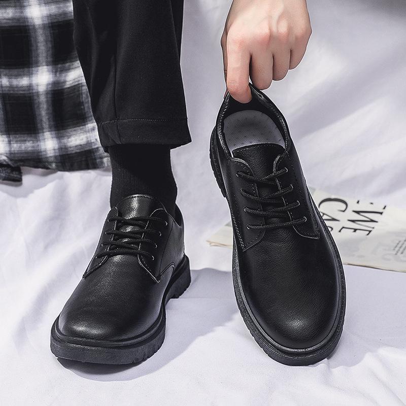 Spring Men s Versatile Black Leather Shoes - Casual & Formal British Style Size 44
Spring Men s Versatile Black Leather Shoes - Casual & Formal British Style Size 44