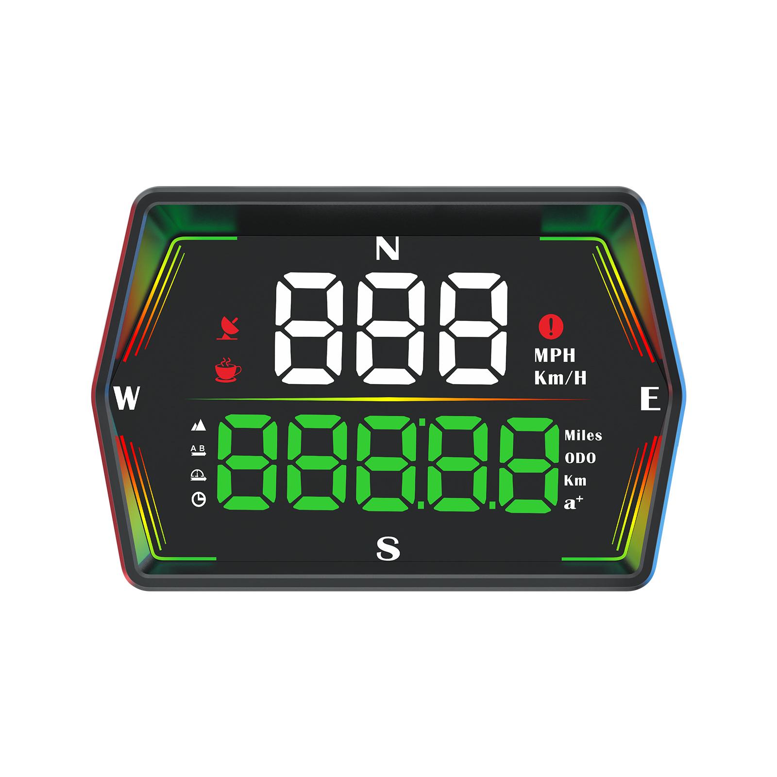 G21 HUD Проекционный дисплей для автомобиля GPS Цифровой спидометр Большой шрифт Компас Время Предупреждение о превышении скорости Для всех автомобилей
G21 HUD Проекционный дисплей для автомобиля GPS Цифровой спидометр Большой шрифт Компас Время Предупреждение о превышении скорости Для всех автомобилей
